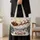 Santa Sleigh Reindeer Snowman Winter Scene for Christmas Holiday Cheer Quilted Tote Bag - 4