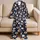 Halloween Pumpkin Daisies, Ghosts and Boo for Cozy October Nights for Little Ones Satin Pajamas Set - 5