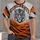 A forward-facing tiger head arched Cincinnati lettering and bold orange-and-charcoal tiger stripes. All-over Print Unisex T-shirt - 1