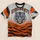 A forward-facing tiger head arched Cincinnati lettering and bold orange-and-charcoal tiger stripes. All-over Print Unisex T-shirt - 5