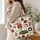 Teddy Bear Santa Snowman Christmas Motifs for Cozy Holiday Gifting and Winter Style Quilted Tote Bag - 3