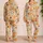 Watercolor Pumpkin Florals for Cozy Halloween Nights and Autumn Family Moments for Kids Satin Pajamas Set - 2