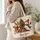 Reindeer, Snowman & Christmas Tree Holiday Cheer for Festive Winter Celebrations Quilted Tote Bag - 3