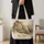 Cottagecore Cat Beside Garden Cottage and Wildflowers for Cozy Gift Giving and Women Quilted Tote Bag - 4