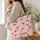 Santa Face Christmas Cheer For Festive Family Gatherings And Winter Gift Giving Quilted Tote Bag - 3
