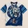 Roaring Lion Mascot and Football Details for Game Day and Casual Fan Wear All-over Print Unisex T-shirt - 5