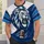 Roaring Lion Mascot and Football Details for Game Day and Casual Fan Wear All-over Print Unisex T-shirt - 6