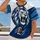 Roaring Lion Mascot and Football Details for Game Day and Casual Fan Wear All-over Print Unisex T-shirt - 2