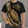 Gold Football And Sweeping Feather Motifs For Game Day And Autumn Sports Fans All-over Print Unisex T-shirt - 1