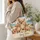 Three Chihuahua Puppies on a Tropical Beach for Sunny Getaways and Pet Moms Quilted Tote Bag - 3