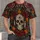 Sugar Skull Roses and Marigolds for Day of the Dead and Halloween Celebrations All-over Print Unisex T-shirt - 1