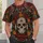 Sugar Skull Roses and Marigolds for Day of the Dead and Halloween Celebrations All-over Print Unisex T-shirt - 6
