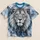 Majestic Lion Portrait for Everyday Wear and Bold Casual Style All-over Print Unisex T-shirt - 5