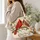Scarlet Cardinals And White Lilies For A Cozy Nature-Lover Gift For Birdwatching Women Quilted Tote Bag - 3