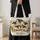 Black-Faced Sheep in Wildflower Meadow for Farm Days and Country-Loving Sheep Lovers Quilted Tote Bag - 4