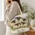 Black-Faced Sheep in Wildflower Meadow for Farm Days and Country-Loving Sheep Lovers Quilted Tote Bag - 3