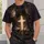 Glowing Cross And Crown Of Thorns For Faith And Daily Devotion All-over Print Unisex T-shirt - 6