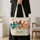 Colorful Patchwork Farm Hens for Cozy Country Days and Chicken Lover Gifts for Her Quilted Tote Bag - 4