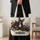 French Bulldog Trio for Cozy Autumn Outings and Thoughtful Gifts for Dog Lovers Quilted Tote Bag - 4
