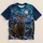 Majestic Stag Beneath Northern Lights for Winter Getaways and Nature Lovers Everywhere All-over Print Unisex T-shirt - 5