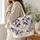 Sapphire-Eyed Mystical Cat for Celestial Style and Cat Lover Gifts Quilted Tote Bag - 3