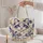 Sapphire-Eyed Mystical Cat for Celestial Style and Cat Lover Gifts Quilted Tote Bag - 5