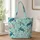 Sea Turtle Ocean Scenes for Coastal Getaways and Everyday Carry for Turtle Lovers Women Quilted Tote Bag - 1