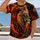 Fiery Lion Head with Ember Flames for Bold Everyday Wear and Relaxed Weekend Style All-over Print Unisex T-shirt - 2