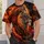 Fiery Lion Head with Ember Flames for Bold Everyday Wear and Relaxed Weekend Style All-over Print Unisex T-shirt - 6