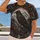 Raven Totem, Mountain Pines & Vintage Folk Style for Outdoor Heritage Enthusiasts All-over Print Unisex T-shirt - 2