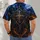 Gothic Cross Shield and Moonlit Castle for Dark Fantasy Nights and Casual Wear All-over Print Unisex T-shirt - 4
