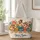 Colorful Floral Hen Family for Farmhouse Gifting and Country Living, Chicken Lovers Quilted Tote Bag - 1