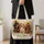 Three Dachshunds Among Sunflowers for Autumn Outings and Gifts for Dog Lovers Quilted Tote Bag - 4