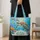Sea Turtle Coral Reef Art for Coastal Beach Days and Ocean Loving Friends Quilted Tote Bag - 4