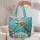 Sea Turtle Coral Reef Art for Coastal Beach Days and Ocean Loving Friends Quilted Tote Bag - 5