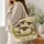Black-Faced Sheep in a Wildflower Meadow for Country Days and Sheep Lover Gifts Quilted Tote Bag - 3