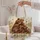 Woodland Bear Family with Autumn Leaves for Cozy Nature-Loving Days and Bear Lovers Quilted Tote Bag - 5