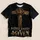 Rustic Wooden Cross and Crown of Thorns for Church Worship and Christian Faith Devotion All-over Print Unisex T-shirt - 5