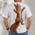 Red Squirrel Climbing Pose for Nature Lovers and Everyday Outdoor Adventures All-over Print Unisex T-shirt - 4