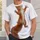 Red Squirrel Climbing Pose for Nature Lovers and Everyday Outdoor Adventures All-over Print Unisex T-shirt - 6