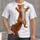Red Squirrel Climbing Pose for Nature Lovers and Everyday Outdoor Adventures All-over Print Unisex T-shirt - 1