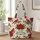 Red Cardinal And Poinsettia Christmas Holiday Keepsake For Winter Bird Lovers Quilted Tote Bag - 1