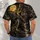 Howling Wolves Beneath a Golden Full Moon for Camping and Wilderness Adventures Outdoors All-over Print Unisex T-shirt - 4