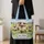 Fluffy Sheep Meadow Serenity for Countryside Days and Farmhouse Gifts for Women Quilted Tote Bag - 4
