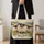 Three Sheep in a Wildflower Meadow for Farmhouse Country Living and Sheep Lovers Quilted Tote Bag - 4