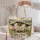 Three Sheep in a Wildflower Meadow for Farmhouse Country Living and Sheep Lovers Quilted Tote Bag - 5