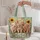 Three Piglets With Sunflowers For Country Living And Farmhouse Gift Giving For Women Quilted Tote Bag - 5