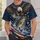 Bald Eagle And Leaping Bass American Flag Tribute For Fishing And Outdoor Weekends All-over Print Unisex T-shirt - 6