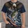 Bald Eagle And Leaping Bass American Flag Tribute For Fishing And Outdoor Weekends All-over Print Unisex T-shirt - 1