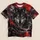 Crimson Moon Wolf and Mountain Wilderness for Outdoor Nights and Cozy Evenings All-over Print Unisex T-shirt - 5